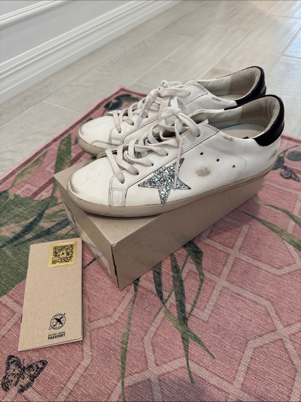 Golden Goose Superstar glitter sneakers - authentic size IT 40 (US womens 9.5)